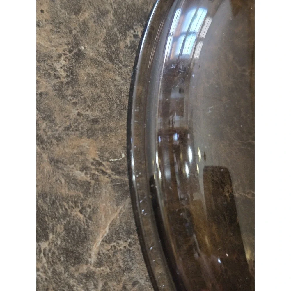 Pyrex Visions Amber Glass 2L Casserole Dish with Lid 024 Round Baking Pan P4